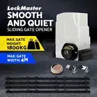 LockMaster Electric Sliding Gate Opener 1800KG Automatic Keypad Remote Rail 4M