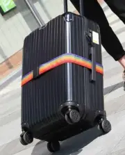 Rainbow Adjustable Luggage Strap Travel Suitcase Lock Safe Belt Baggage Bag Tie