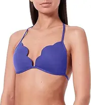 [Seafolly] Women's Petal Edge Fixed Tri Bikini Top Swimsuit