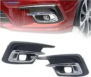 Car Front Bumper Fog Light Lamp Bezel Frame Cover Grille Shell Cap Hood Lid Left OR Right，Compatible With Subaru Legacy 2018 2019(LH and RH)