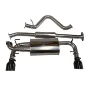 ULTIMATE SERIES CAT BACK EXHAUST for TOYOTA 86 / SUBARU BRZ BLACK CHROME TIPS (for: Subaru)
