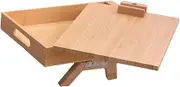 Generic Armrest Clip Tray Table Сouch Tray, Rotatable Tabletop Wood Arm Chair Table Tray Bed Tray for Drinks, Mug Cup Plate, Eating