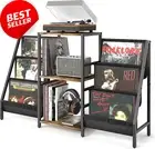 Record Player Stand with Vinyl Storage Holds up to 280 Albums Turntable Shelf