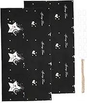 GARVALON Window Valance Lightproof Curtain Short Curtains for Bedroom Polyester Sheer Drape Privacy Protection