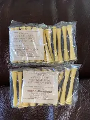 Morris Flamingo Perm Rods 24 Total MULTI-GRIP COLD WAVE BUTTON END 2 1/2" 1/2"