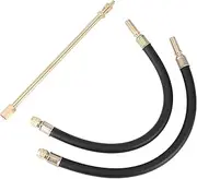 X AUTOHAUX 1Set 180 Degree Copper Tire Valve Extension with Flexible Plastic 300mm Tyre Valve Stem Extender for Car Motorcycle RV Truck Bike