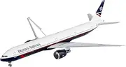 Pre-Built Model Aircraft 18CM 1/400 Scale Finished Aircraft Die-cast Model for British Airways B777-300ER G-STBF Airplane for Aviation Fans Miniature Airplane Model