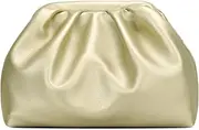 [KKXIU] Women Pleated Evening Handbags with Removable Chain Strap Crossbody Clutch Soft Wedding Purse Prom Bag