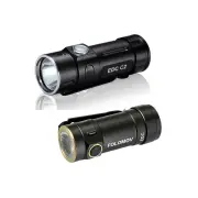 FOLOMOV EDC C2 Nichia E21A High CRI98 Compact EDC LED Flashlight With 14300 Battery Ulralight Pocket Clip Light Mini LED