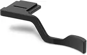 Haoge THB-XT30B Metal Hot Shoe Thumb Up Rest Hand Grip for Fujifilm Fuji X-T10 X-T20 X-T30 XT10 XT20 XT30 Camera Black