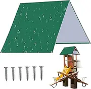Garden Swing Canopy Replacement Swing Set Replacement Tarp 132x228 Cm Kids Playground Roof Canopy Waterproof Swing Sunshade Top Cover for Outdoor Backyard