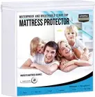 Waterproof Fitted Sheet KING/QUEEN/T Mattress Protector Soft Bed Mattress Cover