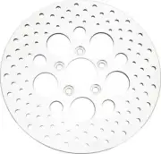 HD Drilled Front Brake Rotor Disc SS Machined 11.5in. HD Softail Springer 00-06
