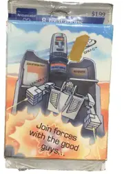 Go-Bots Birthday Party Invitation Sealed Vintage 1985