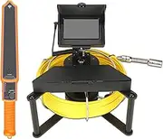 Sewer Inspection Camera with 512Hz Pipe Locator, 4.3 Inch 22mm Pipe Inspection Camera with DVR Function & Semi-Rigid Cable, Industrial Videoscope for Home Wall Pipes & Drain Pipes,30M
