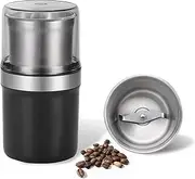 Coffee Grinder Herb Grinder with 150g. Stainless Steel Removable Bowl-Electric Spice Grinder with 200W Motor for Herbs,Spices,Coffee Beans,Nuts,Grains, One Press Operation with Pollen Catcher