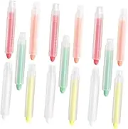 DOITOOL 3 Boxes Water Soluble Colored Chalks Comfortable Grip Dust Chalkboard Chalks for Teachers with Holders for Indoor and Outdoor Creativity