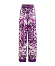 Dolce Gabbana Majolica Printed Twill Trousers IT40,IT50,IT44,IT42,IT38,IT46 Colorful Find You