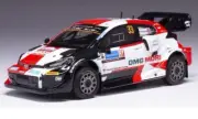 Model Car Rally Scale 1:43 Ixo Toyota Gr Yaris WRC N.33 Rally Eastland 2022