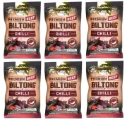 6x250g Mariani Premium Australian Raised Biltong Beef Jerky Chilli Keto BrandNew