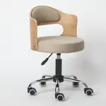 美容椅 升降椅 歐式實木升降吧台椅現代簡約靠背家用美容美髮圓凳前台高腳凳轉椅『XY41719』