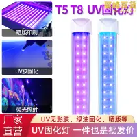 在飛比找露天拍賣優惠-uv固化燈LED紫外線UV膠固化燈365nm固化紫光燈雙排紫