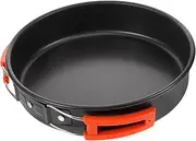JUMPLAWN Camping Frying Pan Aluminum Cookware Mini Picnic Pot Nonstick Outdoor Cooking Utensil for Camping Trips