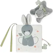 KALOO Picture Book - Farm Animals + Mini Cuddly Toy - Visual Discovery Book - Multicoloured - 14 cm - from Birth - K224011