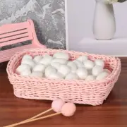 Craft Egg White Polystyrene Eggs Hunts Basket Fillers Styrophome Eggs