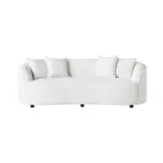 Alessa 3 Seater Sofa Luna Cloud White