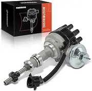 A-Premium Ignition Distributor with Cap and Rotor Compatible with Ford E-100 E-150 E-250 Econoline Club Wagon, Bronco, Country Sedan Squire, Custom 500 & Mercury Colony Park, Cougar, Monarch, Montego