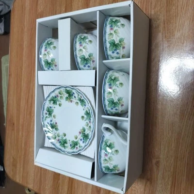 5-Piece Coffee Cup Saucer Set