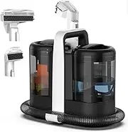 600W Spot Cleaner Carpet, 15Kpa Handheld Fabric Steam Cleaner with Self-Cleaning, 700Ml Waste Water Tank & 1500Ml Clean Water Tank, for Sofa, Carpet, Pet, Car Seat