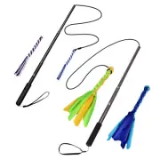 Flirt Pole for Dogs Extendable Dog Teaser Wand for Dogs Chase and Tug of War New