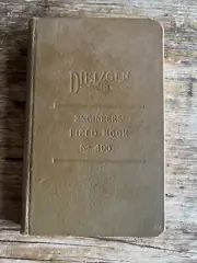 Vintage Dietzgen No.400 Engineer Field Book 1914 Never Used! Amazing Find