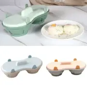 Simple Poacher Cookware Double Cup Maker Poach Cooker Egg Microwavable
