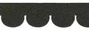 Dollhouse Miniature Black Fishscale Asphalt Shingles, 157 Square Inches