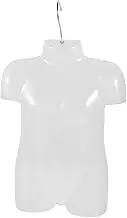 DOITOOL Kid Mannequin Torso Half Body Dress Form Clothes Hanger Boy Girl Clothing Display Mannequin Model Underwear Swimsuit Display Rack for Shop Window Shooting Props