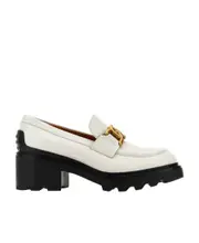 Thick-heeled loafers 37.5,36,37 white