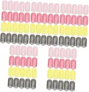 FRCOLOR 5sets Adjustable Size Nail Clip for Gel Polish Removal Nail Polish Remover Kit Secure Grip Design 20pcs*5