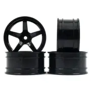 MST 5 Spokes +5 Offset Rim 4 pcs Black For 1/10 RC Drift #832004BK