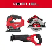 Milwaukee GEN-2 Reciprocating Saw 18V Li-Ion w/ Circular Saw + Jig Saw (3-Tool)