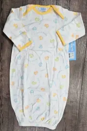 Baby Girl Clothes New Tykes Carter's 0-3 Month Duck Duckie Kisses Sleep Gown