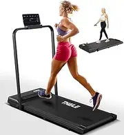 THAILE Walking Pad Treadmill with Handle Bar, 3 in 1 Folding Walking Pad, PortableTreadmill for Home Office with 330lbs Capacity, Bluetooth, App and Remote Control, 4/6mph