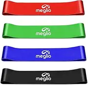 Latex Free Resistance Bands Loops - Premium Fitness Exercise Bands for Fitness Workouts Rehabilitation Yoga Pilates and Strength Training - Includes Exercise Guides