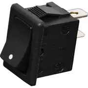 SPST Momentary On Off Mini Rocker Switch Black