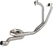 Car End Pipes Auto Accessories For REALZION MT 03 YZF R3 MT03 MT25 Motorcycle Pipe Exhaust Middle System Front Link For Yamaha(G)