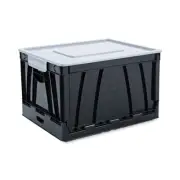Universal 40010 Letter/Legal Files Collapsible Crate - Black/Gray (2/PK) New
