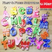 A-Z Capital Letters Push Pop It Bubble Key Chain Large Size Sensory Fidget Toy