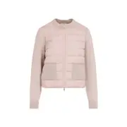[Moncler] Moncler-Light Beige Virgin Wool Cardigan-Donna S STAND